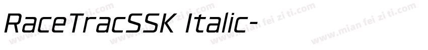 RaceTracSSK Italic字体转换